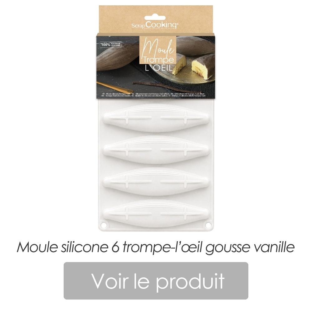 6 trompe l'œil gousse vanille